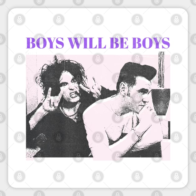 boys will be boys vintage art Magnet by psninetynine